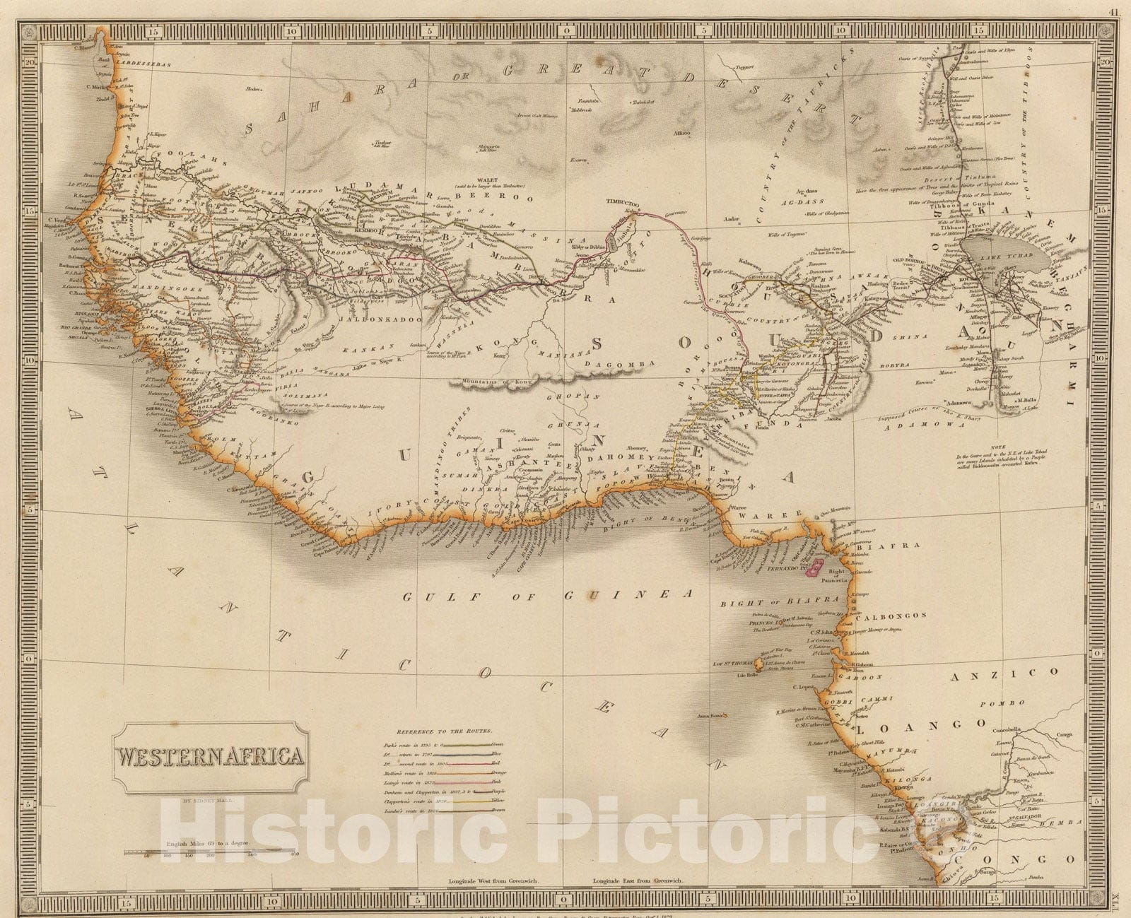 Historic Map : Africa Southern., 1829, Vintage Wall Art