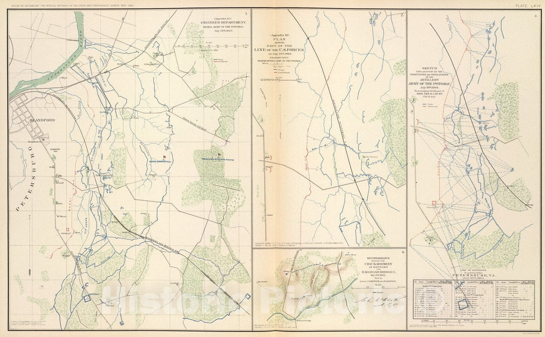 Historic Map : (Petersburg Region), 1895, Vintage Wall Art