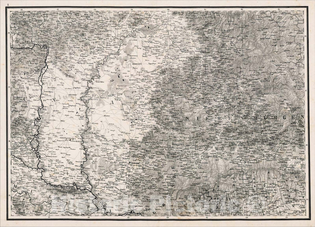 Historic Map : [Part of Hungary], c1800, Anonymous, Vintage Wall Art