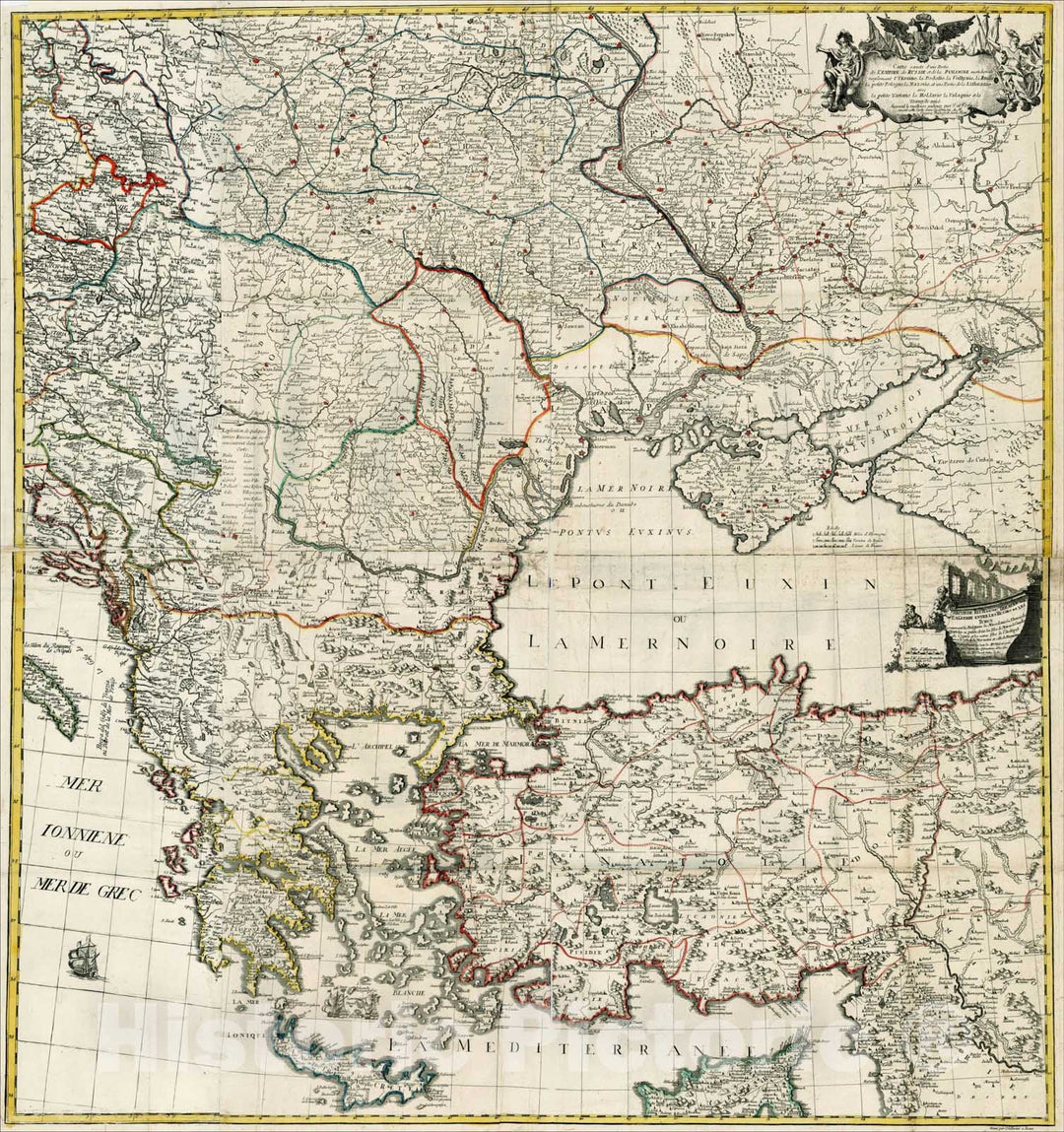 Historic Map : Carte exacte d'une Partie de L'Empire de Russie et de la Pologne meridionale renfermant l'Ukraine, 1770, Johann Gottlieb Facius, Vintage Wall Art