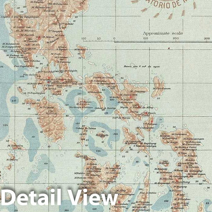 Historic Map : The Philippines, U.S. Geological Survey, 1903, Vintage Wall Art