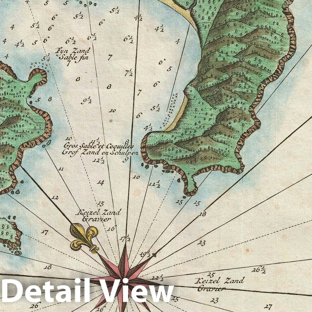 Historic Map : Nautical Chart Zihuatanejo Harbor, Mexico, 1765, Vintage Wall Art