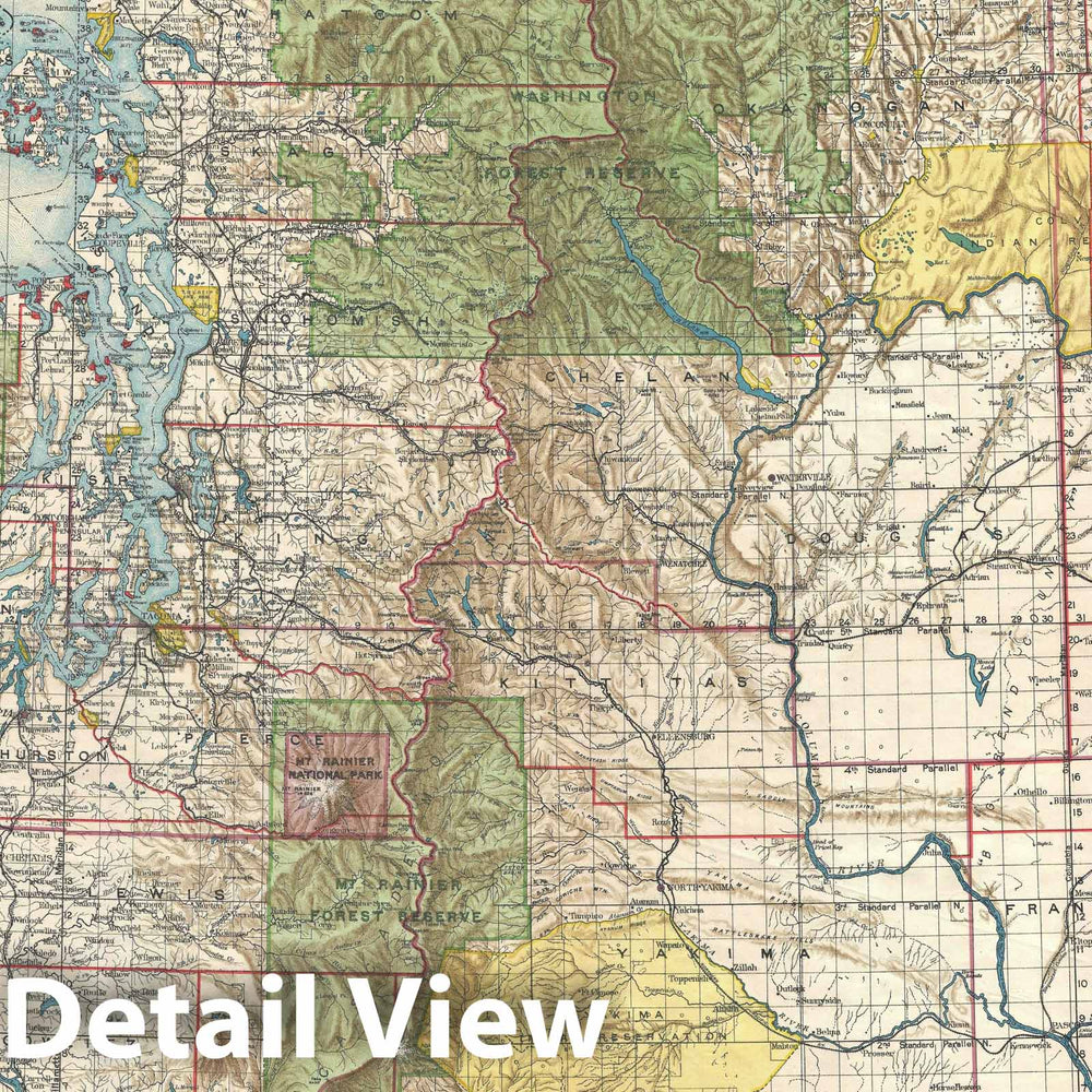 Historic Map : Washington, Bond, 1905, Vintage Wall Art