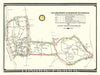 Historic Map : White House Signal Detachment Map of The Phone Network at Hyde Park, NY, 1945, Vintage Wall Art