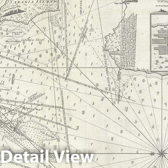 Historic Map : Nautical Chart Bombay Island and Harbor, India, Laurie and Whittle, 1794, Vintage Wall Art