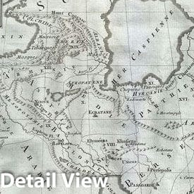 Historic Map : Ancient Persia Divided into 20 Provinces "Persian Empire", Delisle de Sales, 1782, Vintage Wall Art