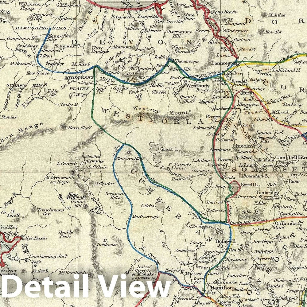 Historic Map : Van Diemen's LanArt Tasmania, Tallis and Rapkin, 1851, Vintage Wall Art