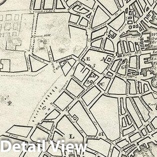 Historic Map : Boston and Vicinity, Bowen, 1820, Vintage Wall Art