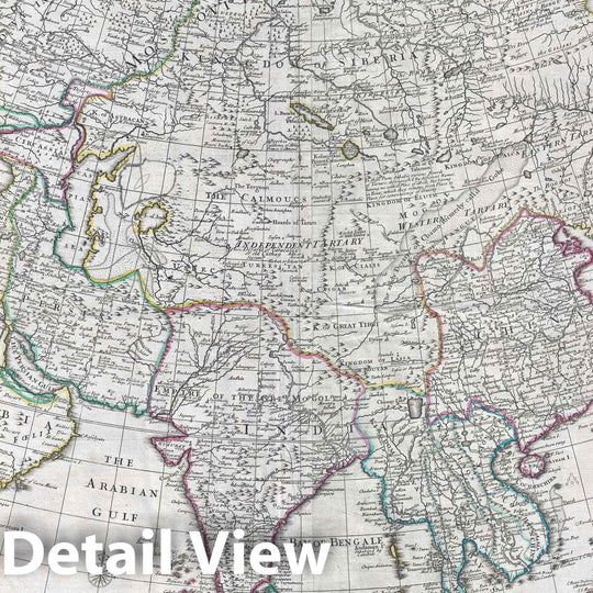 Historic Map : Asia "Sea of Korea and Eastern Sea", Senex Elephant Folio, 1725, Vintage Wall Art