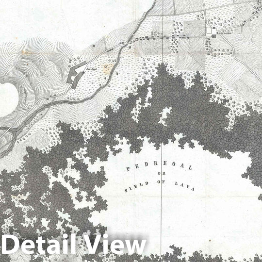 Historic Map : The Battle of Churubusco during The Mexican-American War, Hardcastle, 1847, Vintage Wall Art