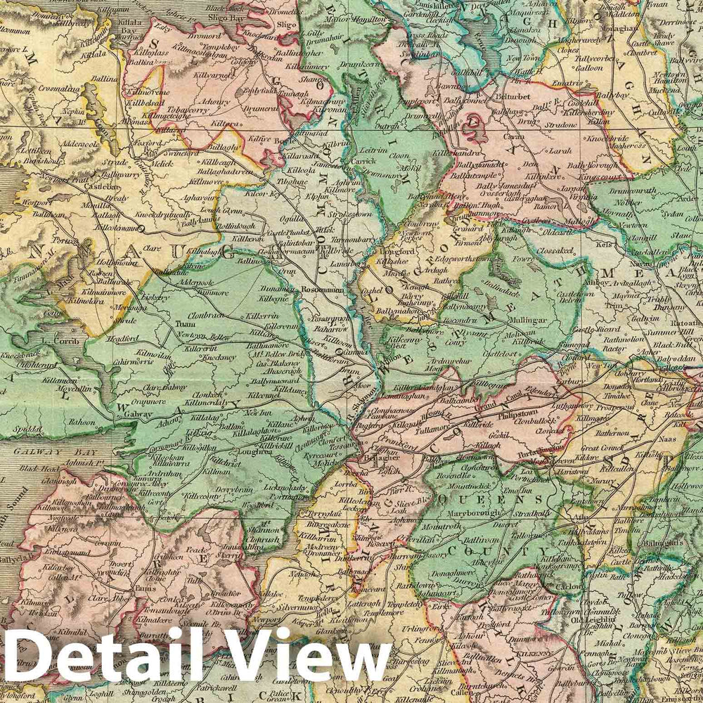 Historic Map : Ireland, Thomson, 1815, Vintage Wall Art