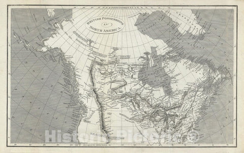 Historic Map : Canada and United States "British Possessions", Arrowsmith, 1809, Vintage Wall Art