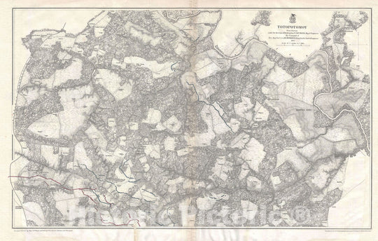 Historic Map : Battlefield of Totopotomoy Creek during The U.S. Civil War, Weyess, 1867, Vintage Wall Art