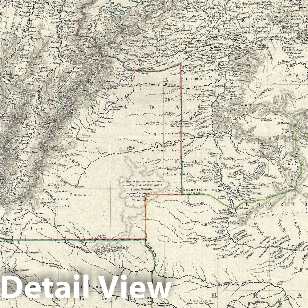 Historic Map : Ecuador, Granada, Venezuela and Panama, S.D.U.K., 1842, Vintage Wall Art