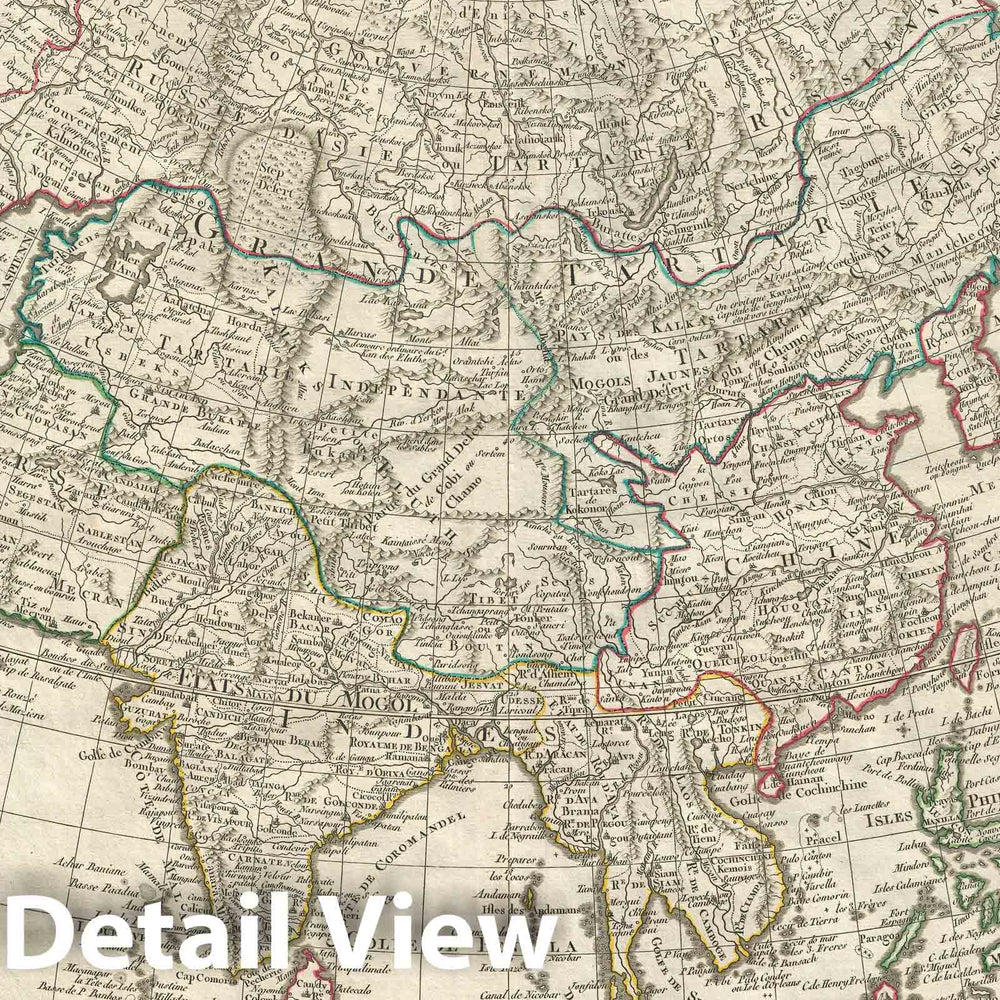 Historic Map : Asia "Sea of Korea", Delisle and Buache, 1800, Vintage Wall Art