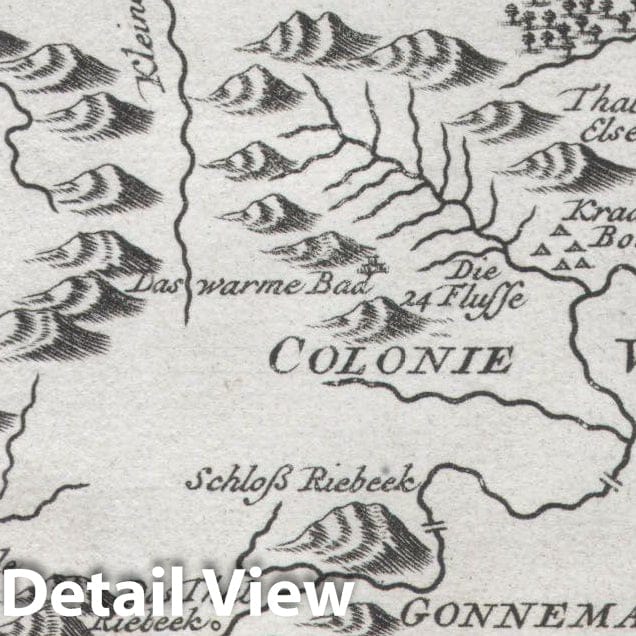 Historic Map : Bellin Map of South Africa and The Cape of Good Hope, 1757, Vintage Wall Art