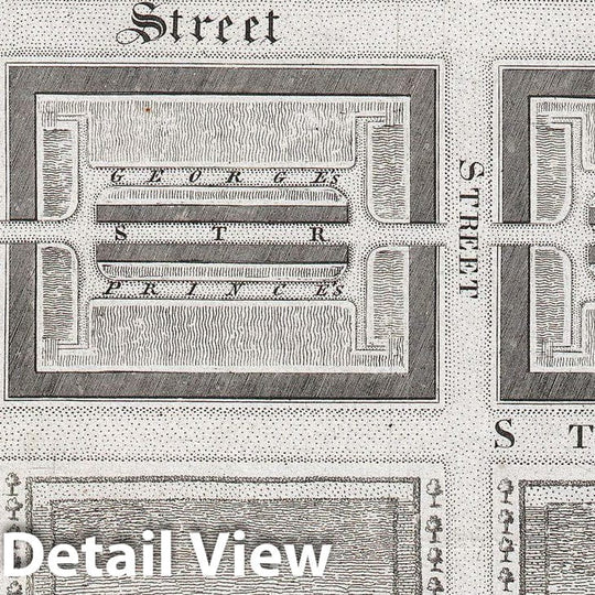 Historic Map : James Craig Map of New Town, Edinburgh, Scotland (First Plan of New Town), 1768, Vintage Wall Art