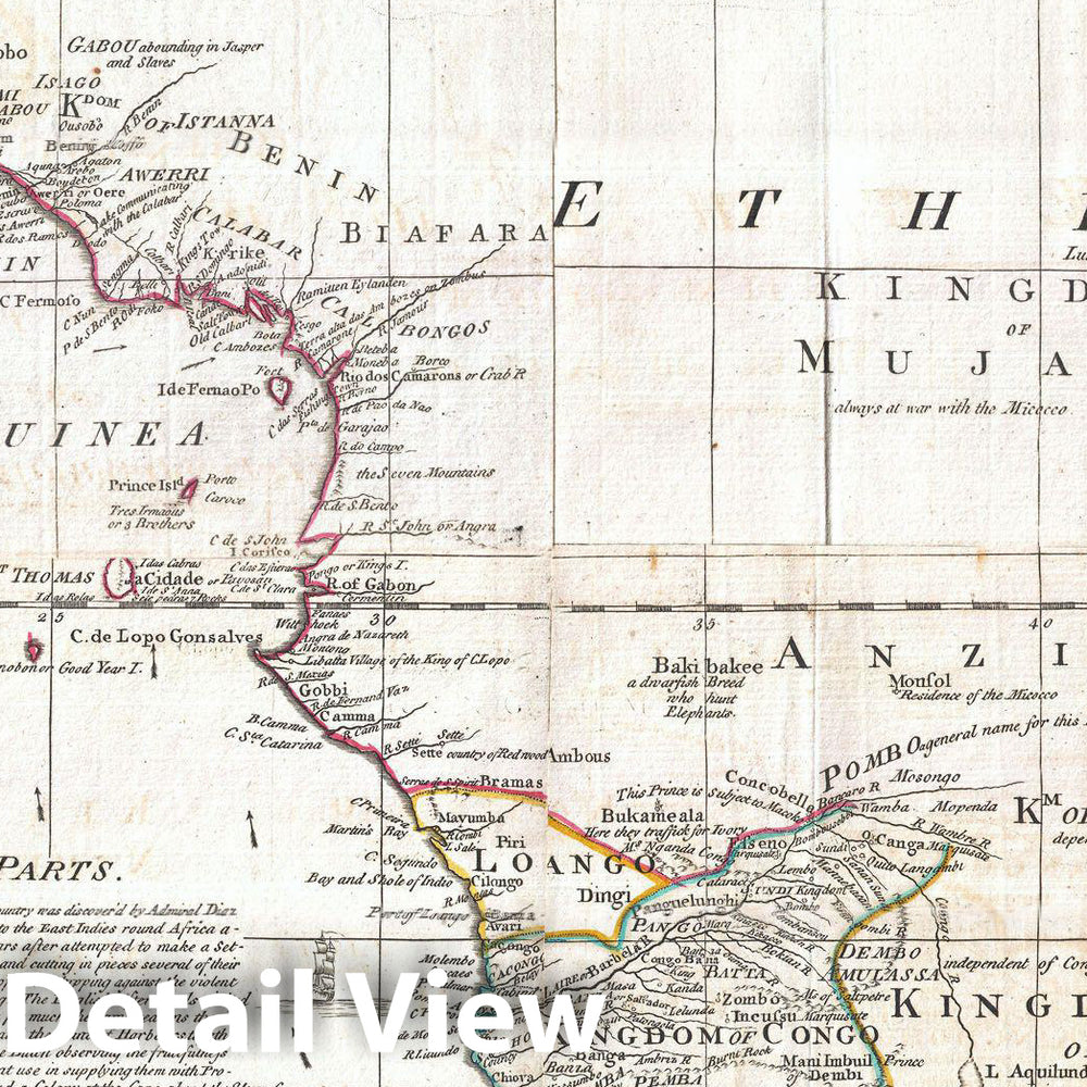 Historic Map : Boulton and Anville Wall Map of Africa (Most Important 18th cntry map of Africa) , 1794, Vintage Wall Art