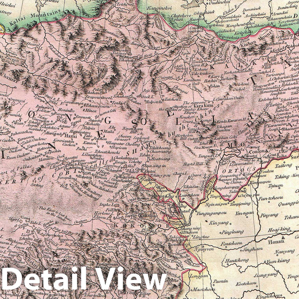 Historic Map : Cary Map of Tartary or Central Asia , 1806, Vintage Wall Art