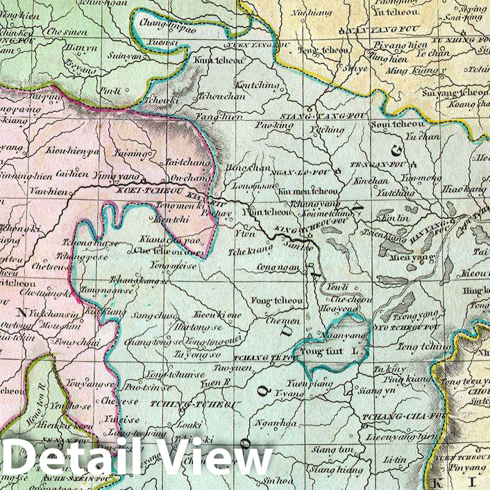 Historic Map : Thomson Map of China and Formosa (Taiwan) , 1815, Vintage Wall Art