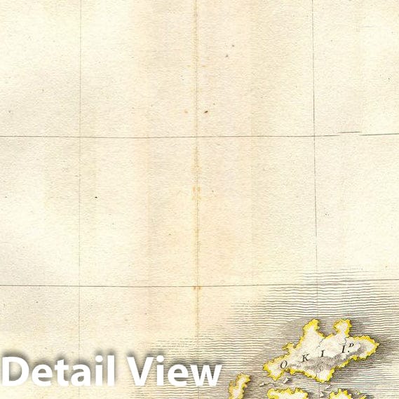 Historic Map : Pinkerton Map of Korea and Japan, 1818, Vintage Wall Art