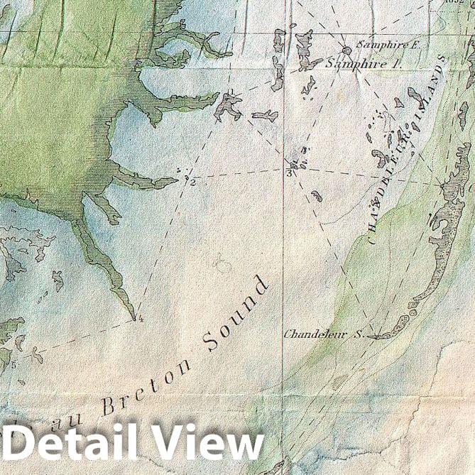 Historic Map : U.S. Coast Survey Map of Lake Pontchartrain, New Orleans, and The Mississippi Delta , 1853, Vintage Wall Art