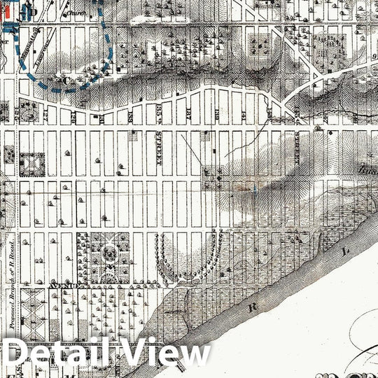 Historic Map : Rogers Map of Manhattan, New York City (North of 86th St), 1868, Vintage Wall Art