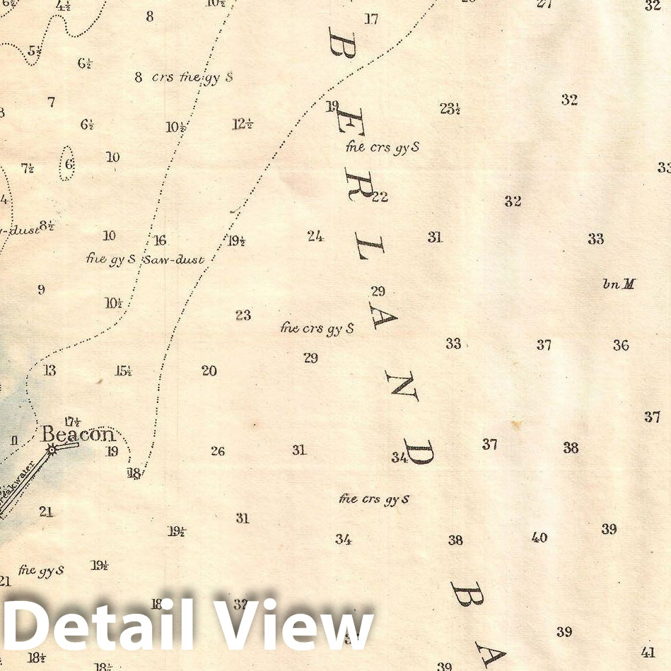 Historic Map : U.S. Coast Survey Map of Plattsburgh and Lake Champlain, New York , 1872, Vintage Wall Art