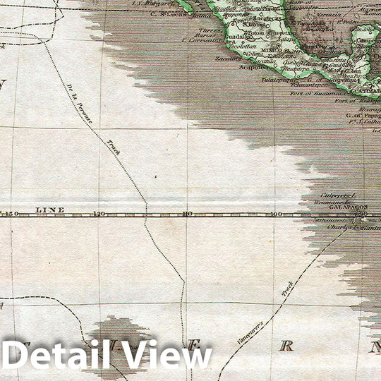 Historic Map : Thomson Map of The Western Hemisphere (North America & South America) , 1814, Vintage Wall Art