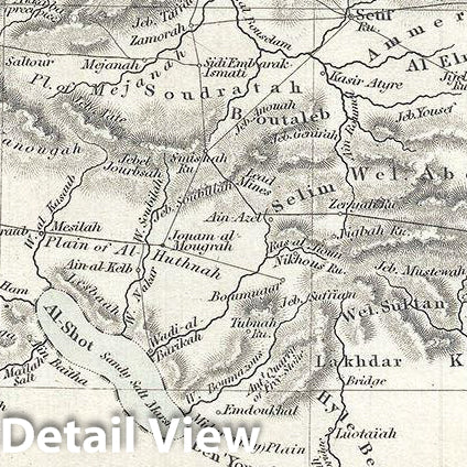 Historic Map : S.D.U.K. Map of Algeria, Barbary Coast, Northern Africa, 1834, Vintage Wall Art