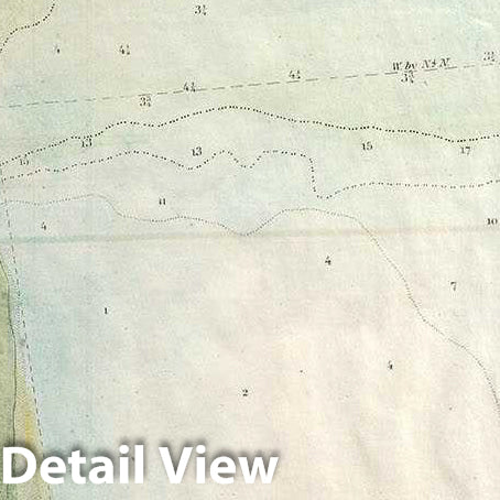 Historic Map : U.S. Coast Survey Chart or Map of The Entrance of Savannah River, Georgia, 1851, Vintage Wall Art