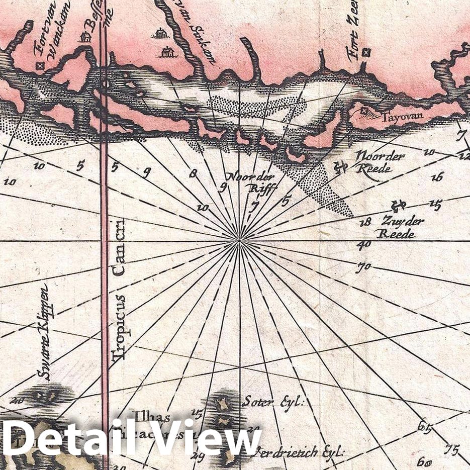 Historic Map : Van Der Aa Map of Taiwan or Formosa and The Penghu Islands, 1729, Vintage Wall Art