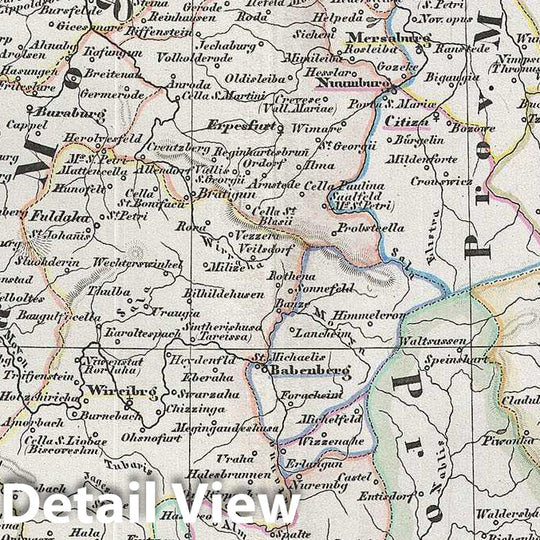 Historic Map : Spruner Antique Map of Germany with ecclasiastical divisions, 1854, Vintage Wall Art