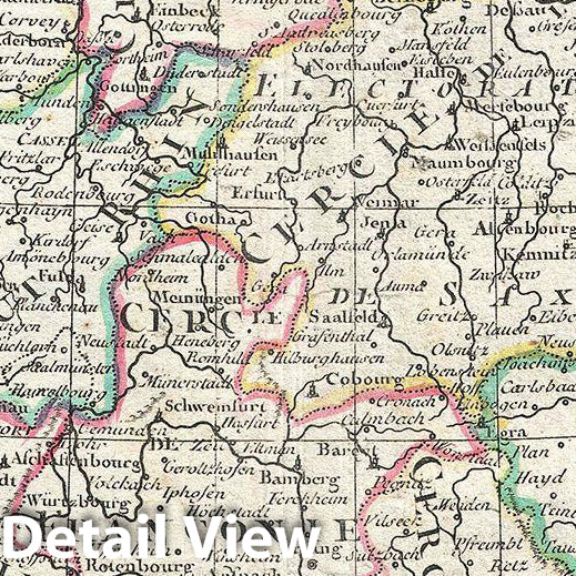 Historic Map : RizziZannoni Map of Germany and Poland, Version 2, 1783, Vintage Wall Art