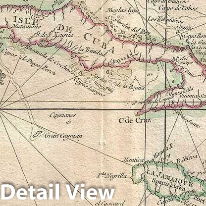 Historic Map : Zannoni Map of Central America and The West Indies (Caribbean), Version 2, 1778, Vintage Wall Art