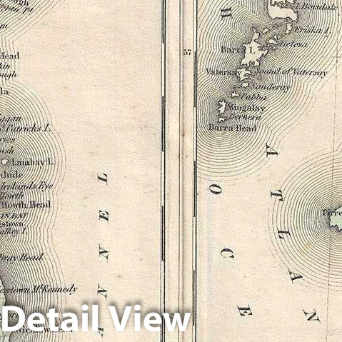 Historic Map : Johnson Map of Scotland and Ireland, 1861, Vintage Wall Art