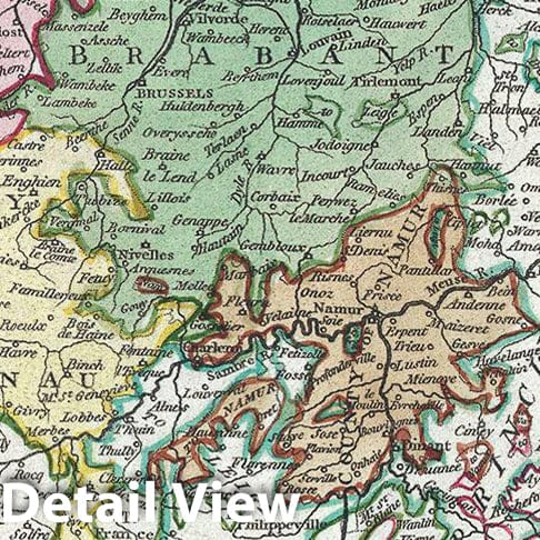 Historic Map : Wilkinson Map of HollanArt The Netherlands, Belgium and Luxembourg, 1793, Vintage Wall Art