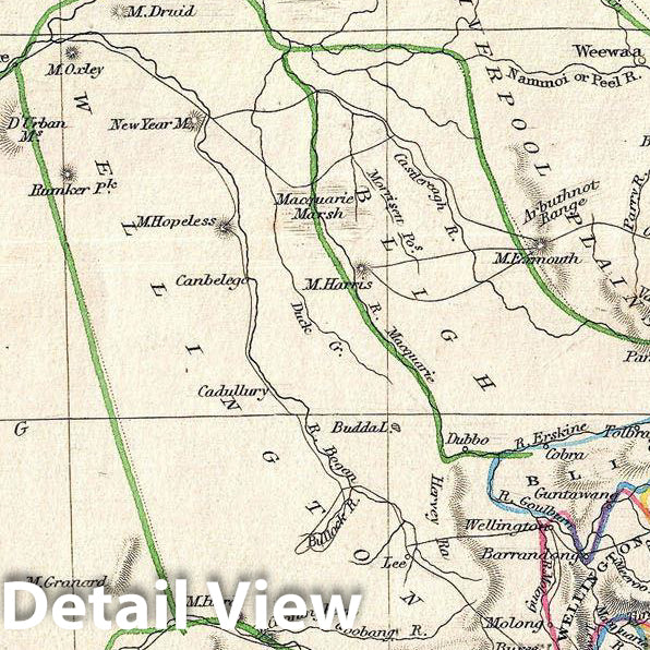 Historic Map : Tallis and Rapkin Map of New South Wales, Australia, 1851, Vintage Wall Art