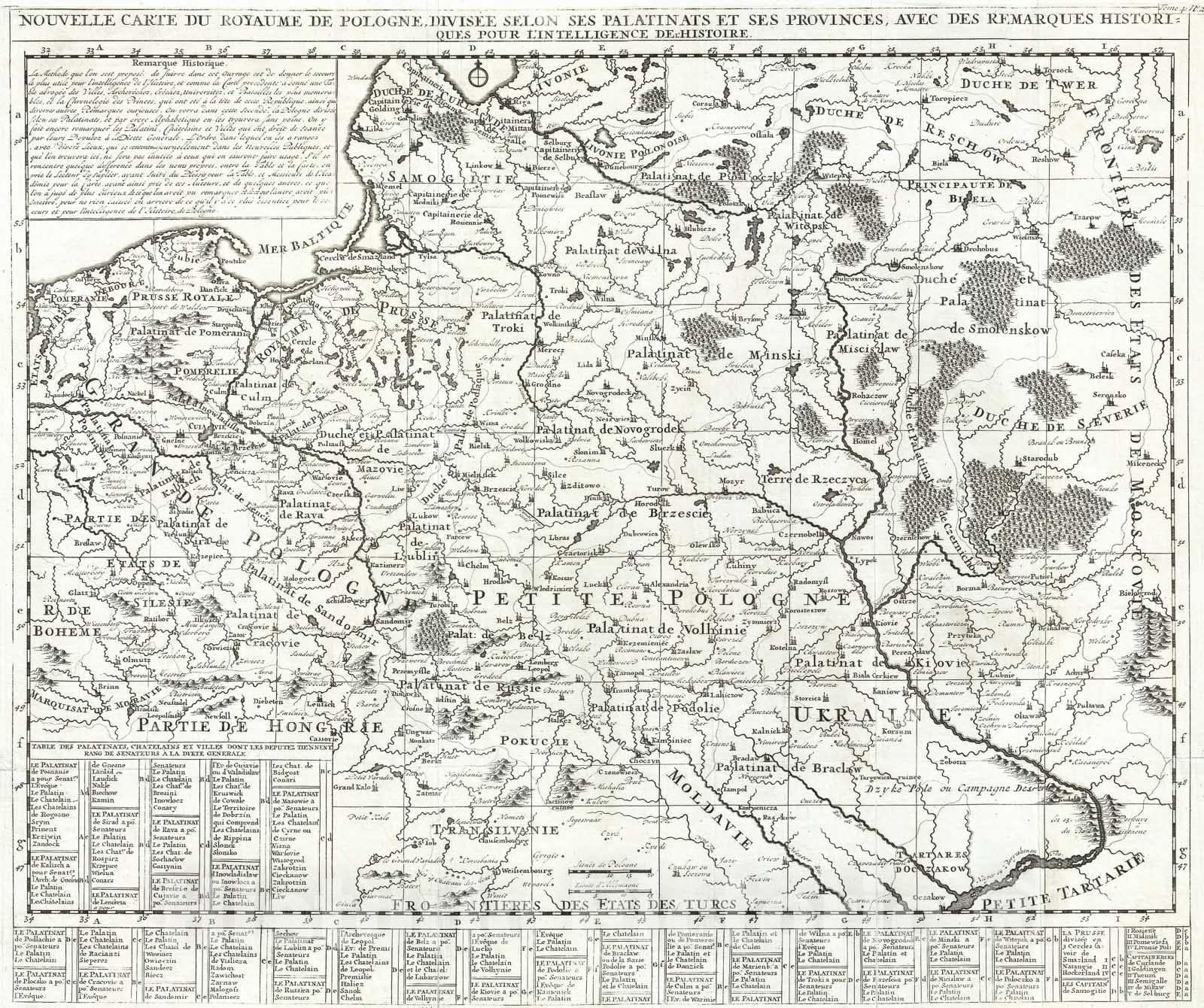 Historic Map : Chatelain Antique Map of The Kingdom of Poland (PolishLithuanian Commonwealth), 1710, Vintage Wall Art