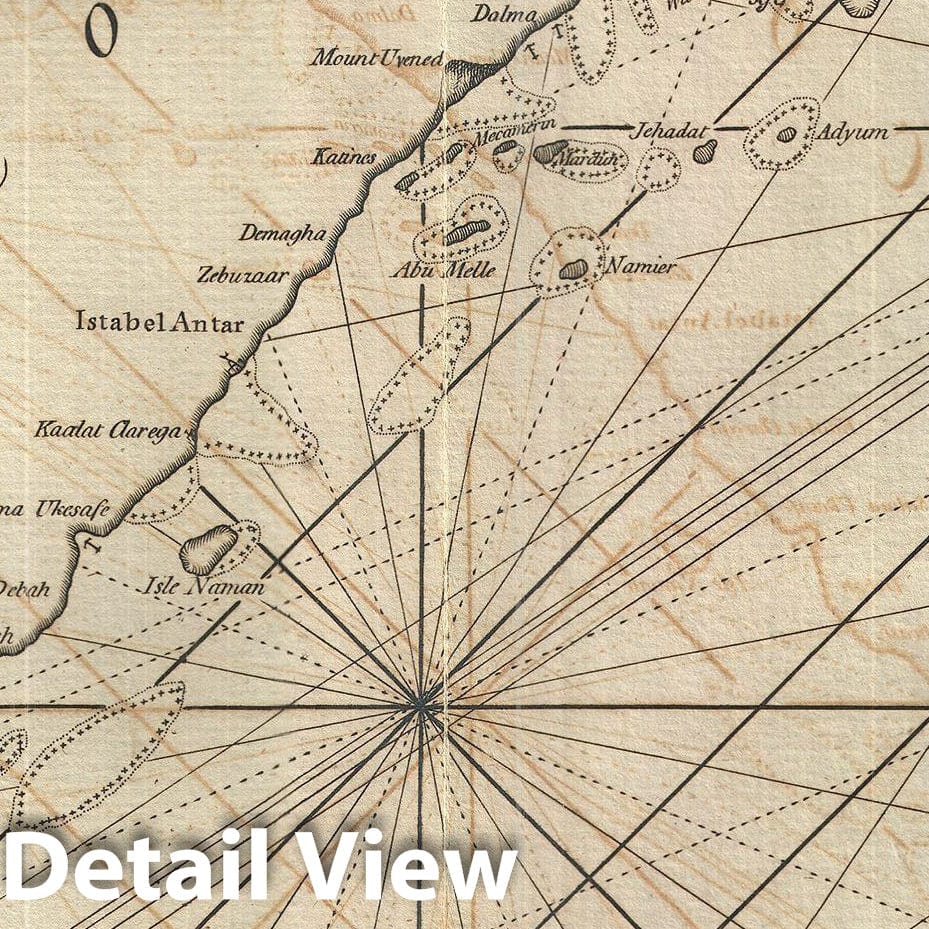 Historic Map : Laurie & Whittle Nautical Map of The Red Sea from Geddah (Mecca) to Suez, 1794, Vintage Wall Art