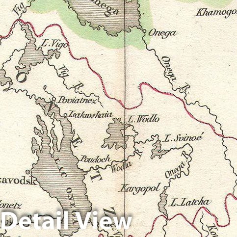 Historic Map : Delamarche Map of European Russia, 1827, Vintage Wall Art