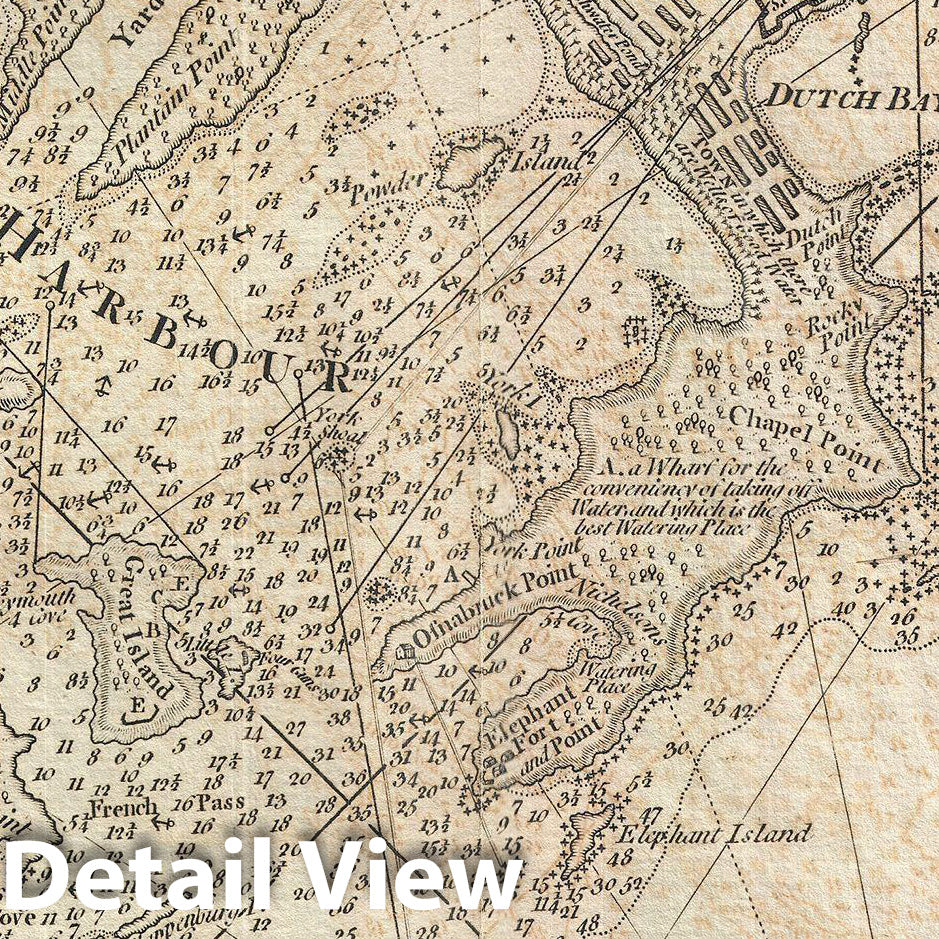 Historic Map : Laurie & Whittle Nautical Map of Trincomalee, Ceylon (Sri Lanka), 1794, Vintage Wall Art