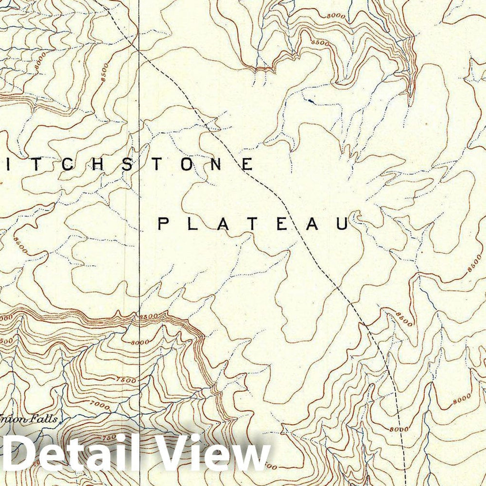 Historic Map : USGS Topographic Map of Shoshone, Yellowstone National Park, 1904, Vintage Wall Art