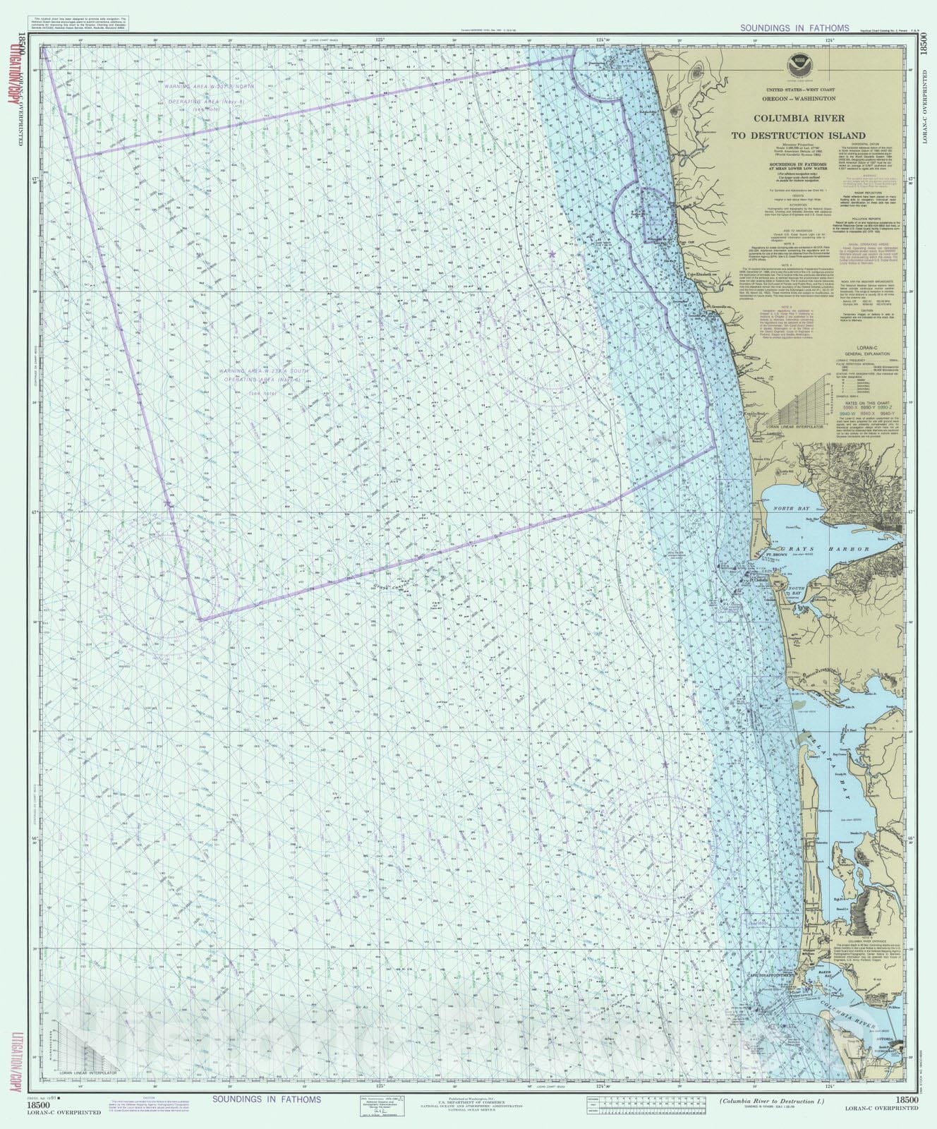 Historic Nautical Map - Columbia River To Destruction I, WA, OR, 1991 NOAA Chart - Vintage Wall Art