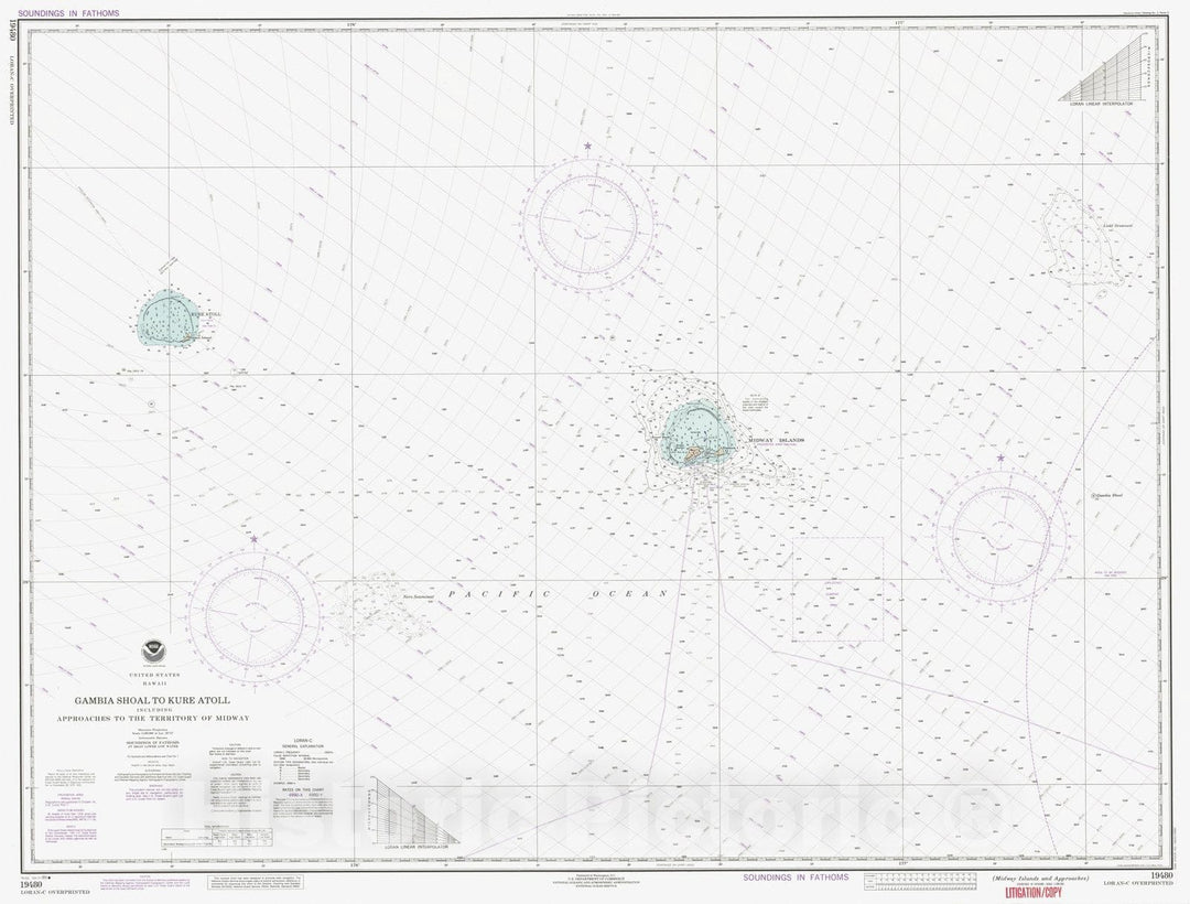 Historic Nautical Map - Midway Islands And Approaches, HI, 1989 NOAA Chart - Vintage Wall Art