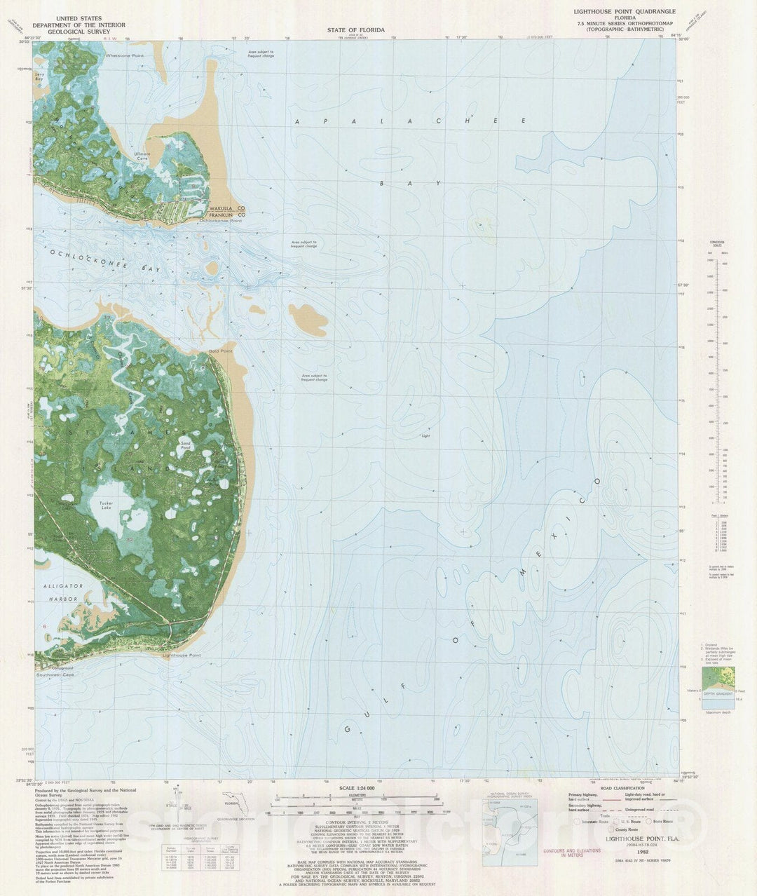 Historic Nautical Map - Lighthouse Point, FL, 1982 NOAA Topographic Bathymetric Historic Nautical Map - Vintage Wall Art