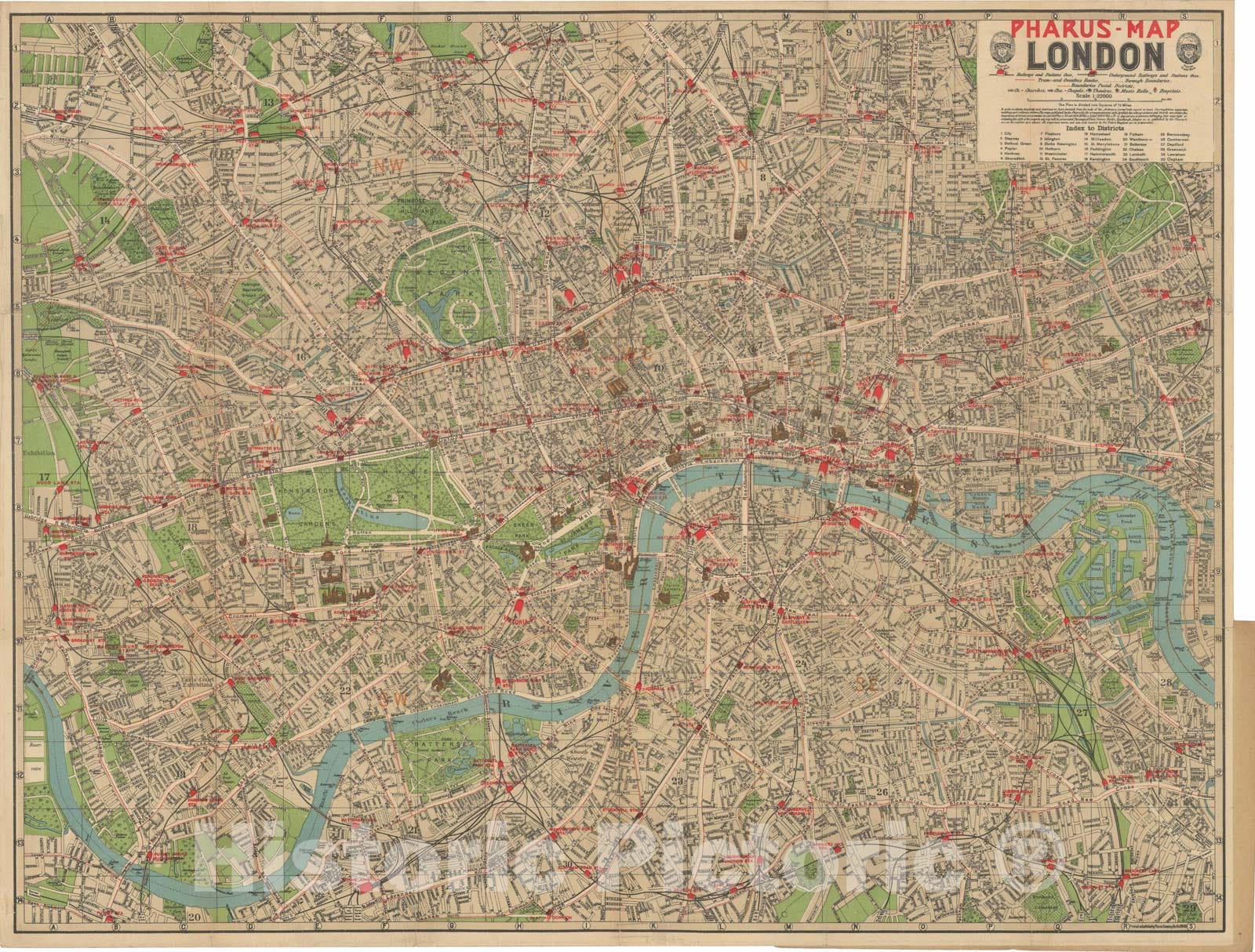 Historic Map : Europe, London 1910 , Vintage Wall Art