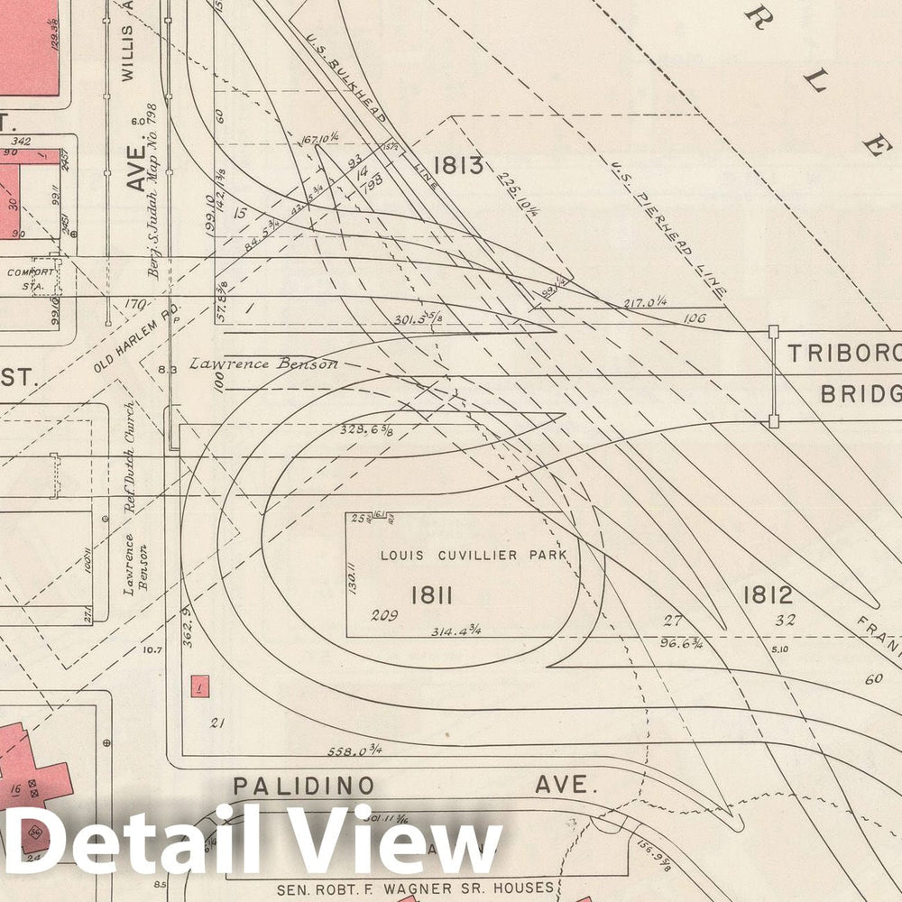 Historic Map : Manhattan Land Book 1955 - Updated Through Nov 7th, New York City 1975 Plate 143 , Vintage Wall Art