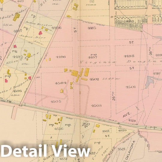 Historic Map : Atlas of Washington D.C. Volume 4 (NE, SE), Washington 1907 Plate 012 , Vintage Wall Art