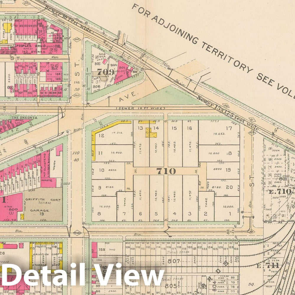 Historic Map : Atlas of Washington D.C. Volume 2 (NE, SE, SW), Washington 1928 Plate 011 , Vintage Wall Art